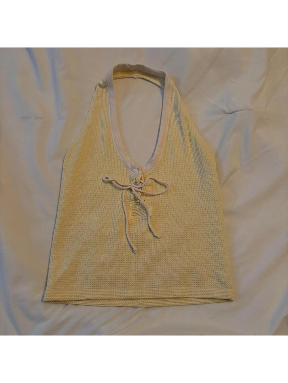 Out From Under yellow halter top